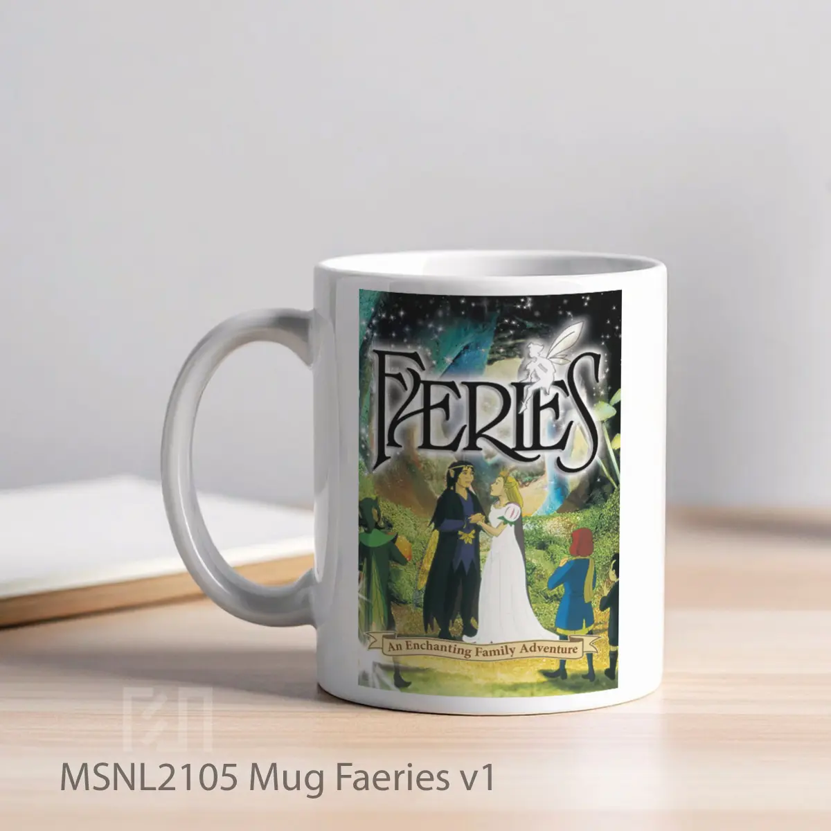 Mug Faeries V1 Gelas Keramik Tema Film MSNL2105 - Tampak Kiri