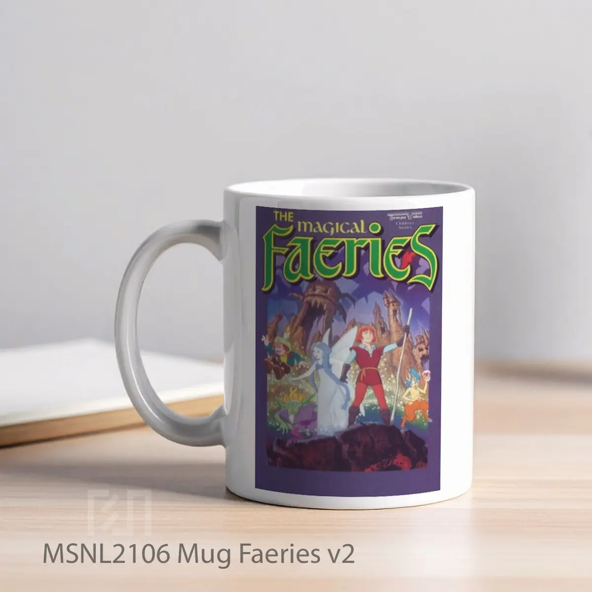 Mug Faeries V2 Gelas Keramik Tema Film MSNL2106 - Tampak Kiri