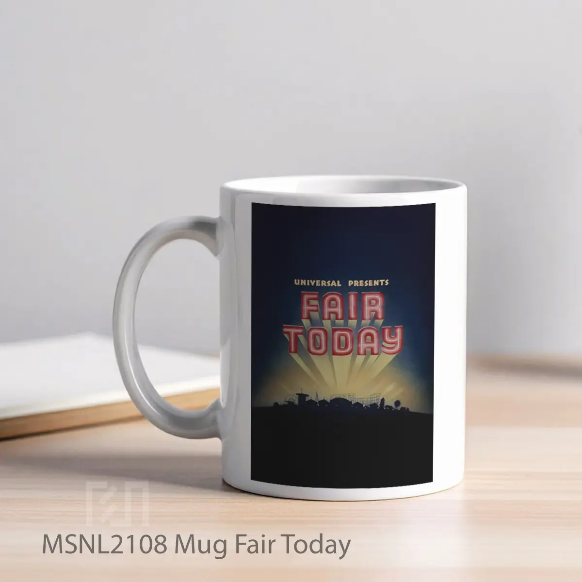 Mug Fair Today Gelas Keramik Tema Film MSNL2108 - Tampak Kiri