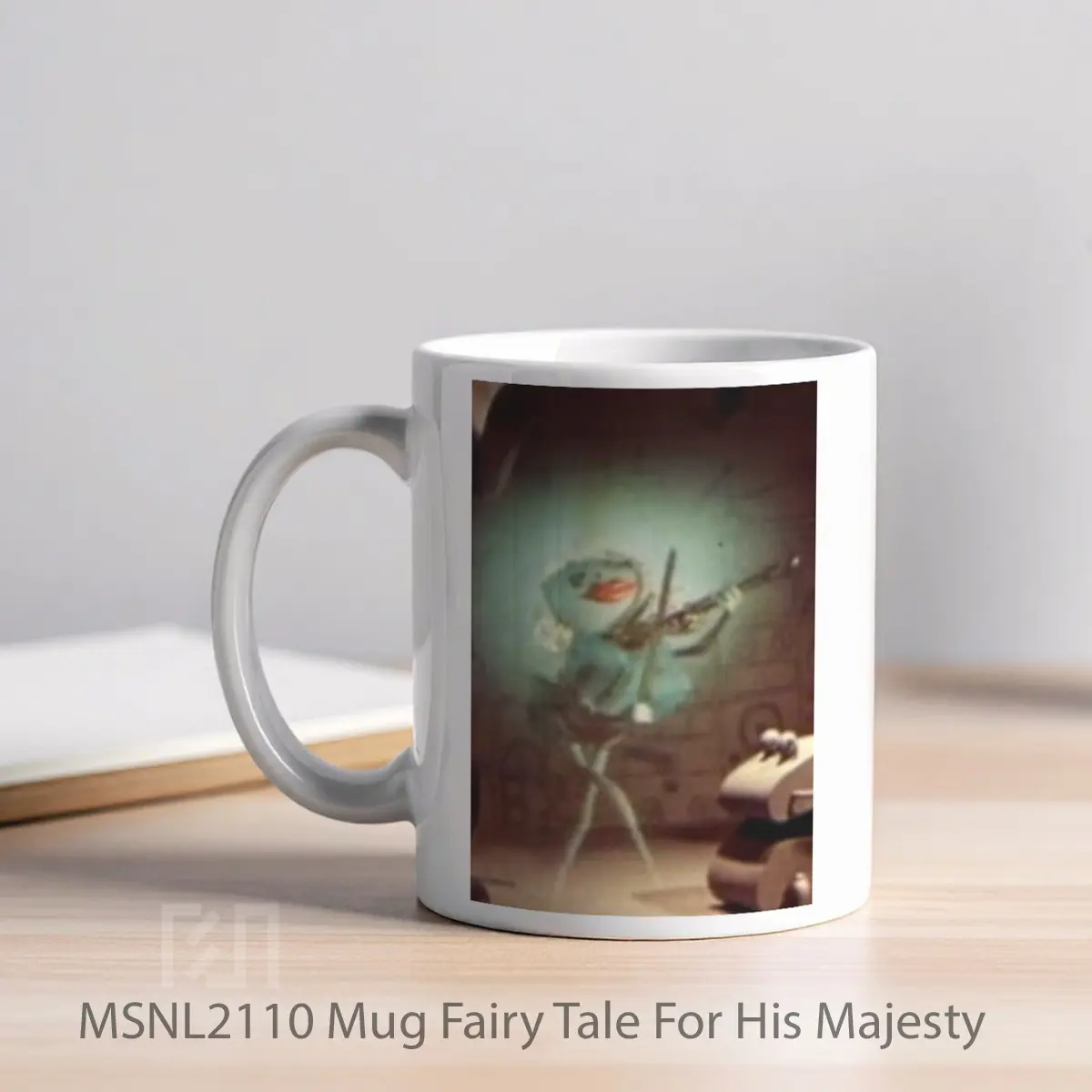 Mug Fairy Tale For His Majesty Gelas Keramik Tema Film MSNL2110 - Tampak Kiri