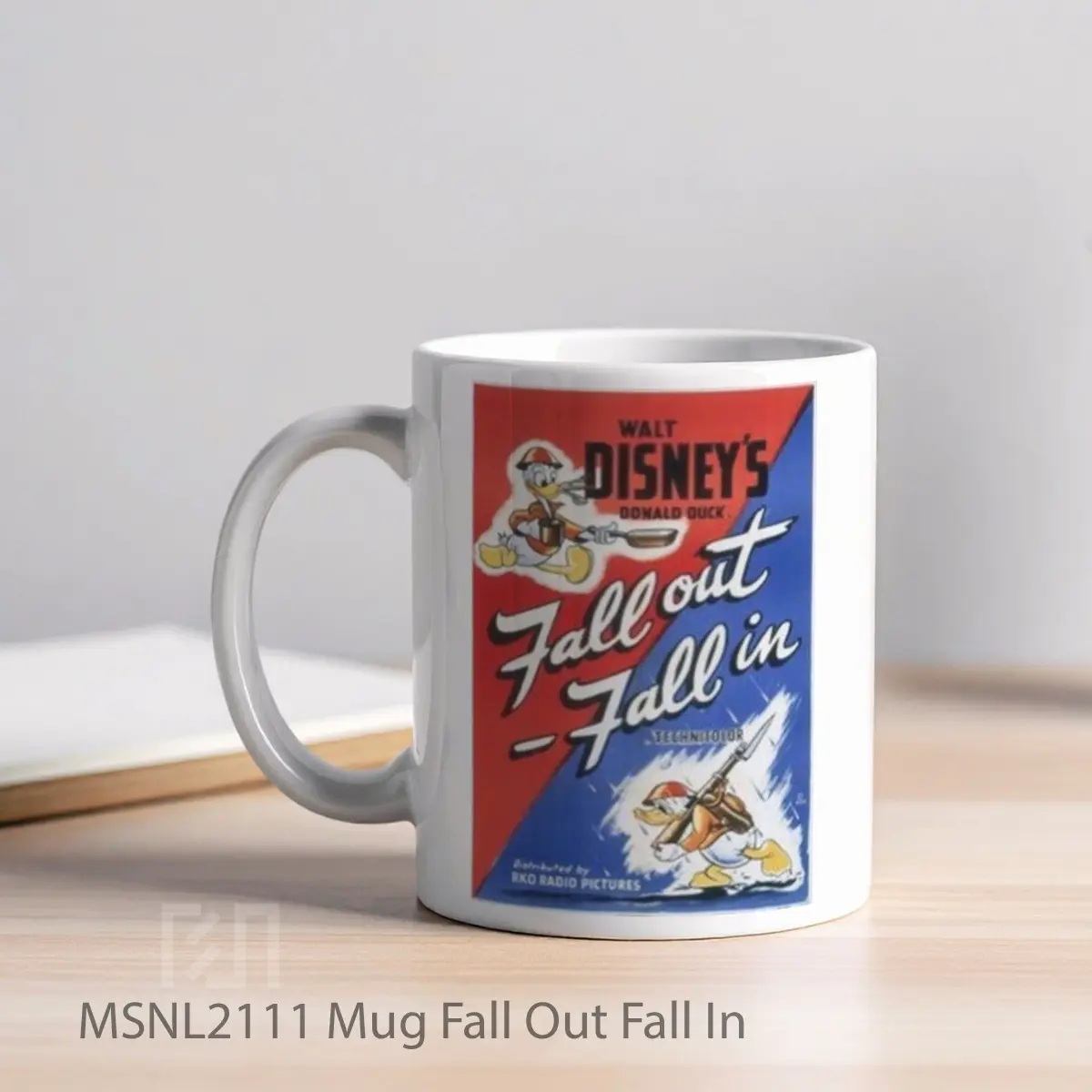 Mug Fall Out Fall In Gelas Keramik Tema Film MSNL2111 - Tampak Kiri