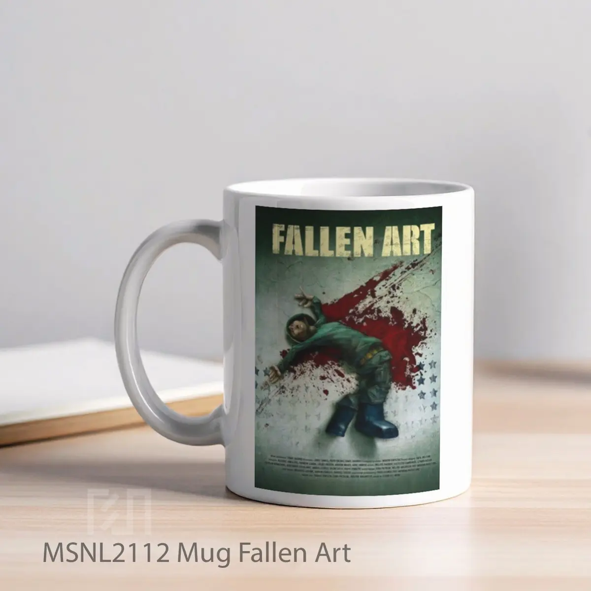 Mug Fallen Art Gelas Keramik Tema Film MSNL2112 - Tampak Kiri