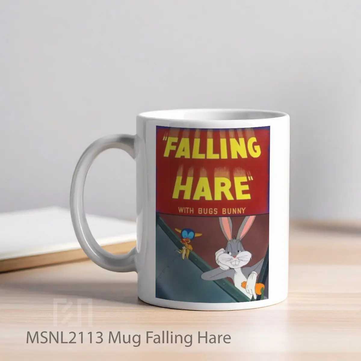 Mug Falling Hare Gelas Keramik Tema Film MSNL2113 - Tampak Kiri