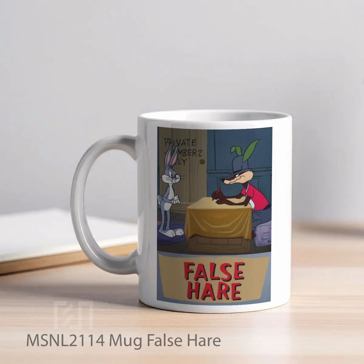 Mug False Hare Gelas Keramik Tema Film MSNL2114 - Tampak Kiri