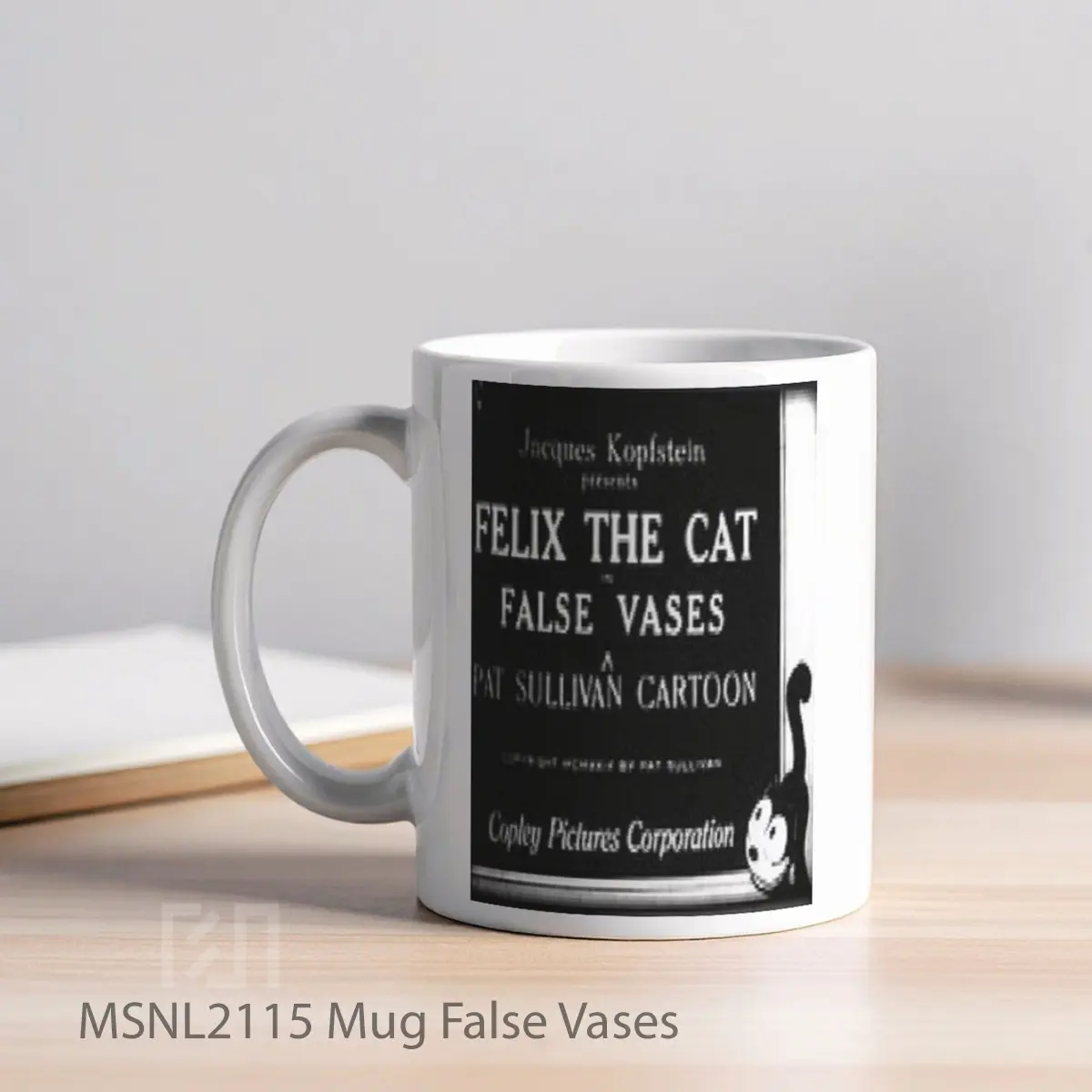 Mug False Vases Gelas Keramik Tema Film MSNL2115 - Tampak Kiri