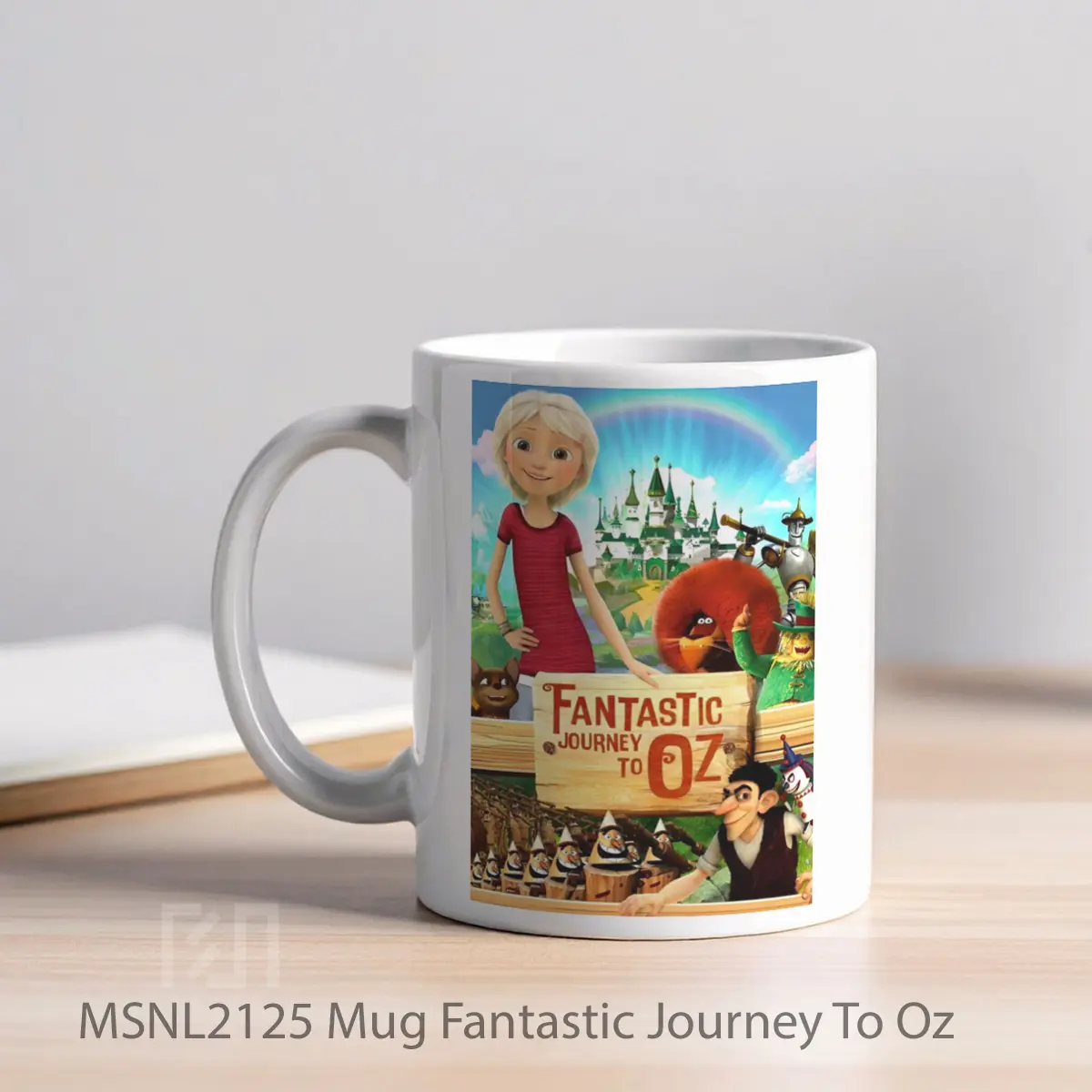 Mug Fantastic Journey To Oz Gelas Keramik Tema Film MSNL2125 - Tampak Kiri