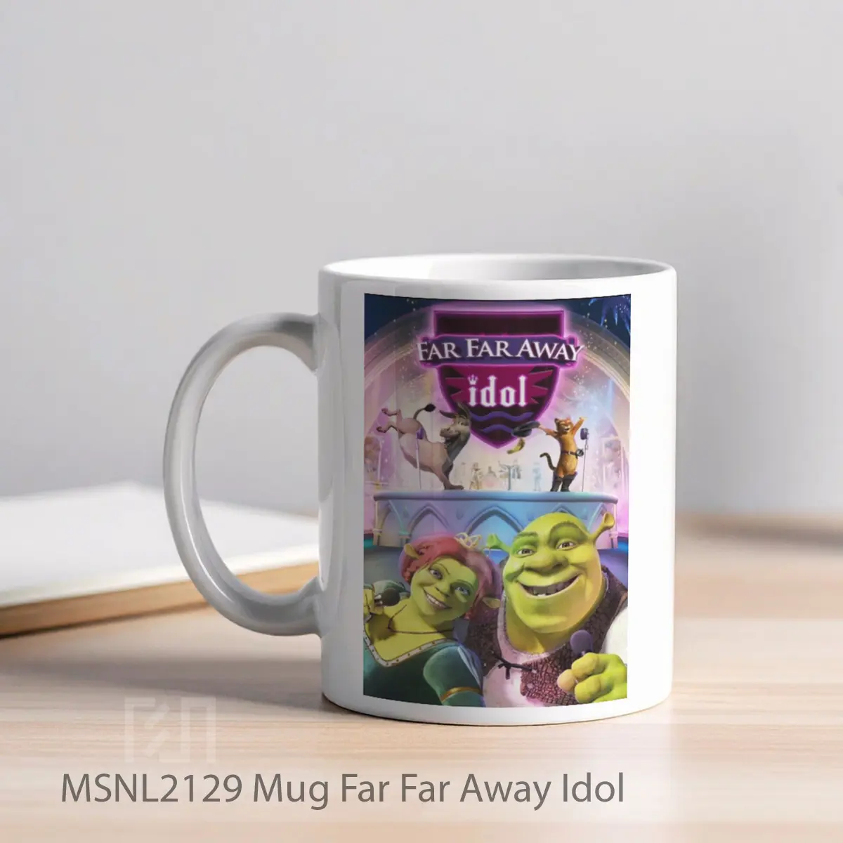 Mug Far Far Away Idol Gelas Keramik Tema Film MSNL2129 - Tampak Kiri