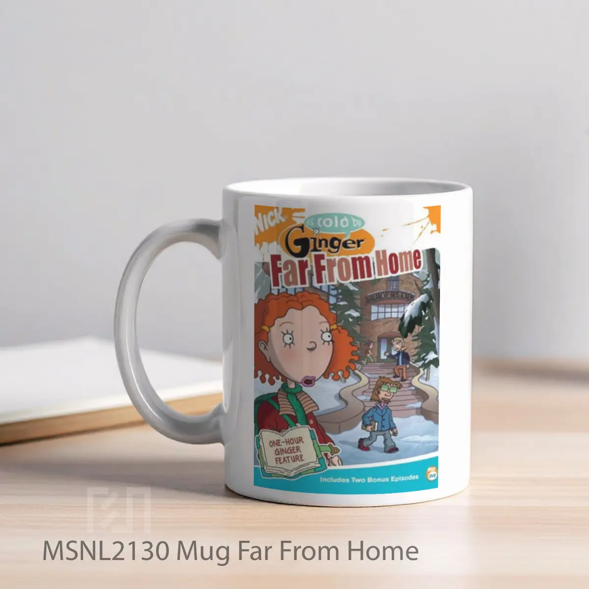 Mug Far From Home Gelas Keramik Tema Film MSNL2130 - Tampak Kiri