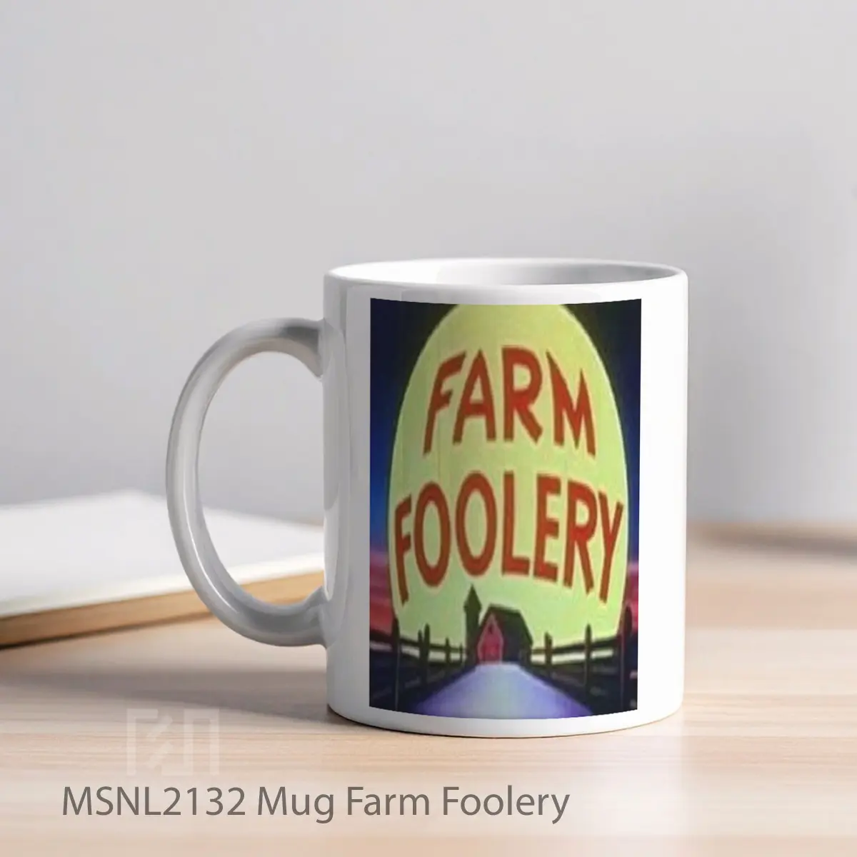 Mug Farm Foolery Gelas Keramik Tema Film MSNL2132 - Tampak Kiri