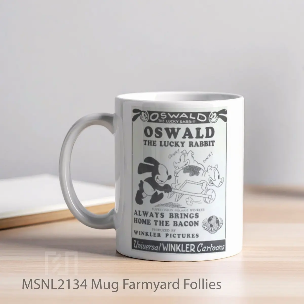 Mug Farmyard Follies Gelas Keramik Tema Film MSNL2134 - Tampak Kiri