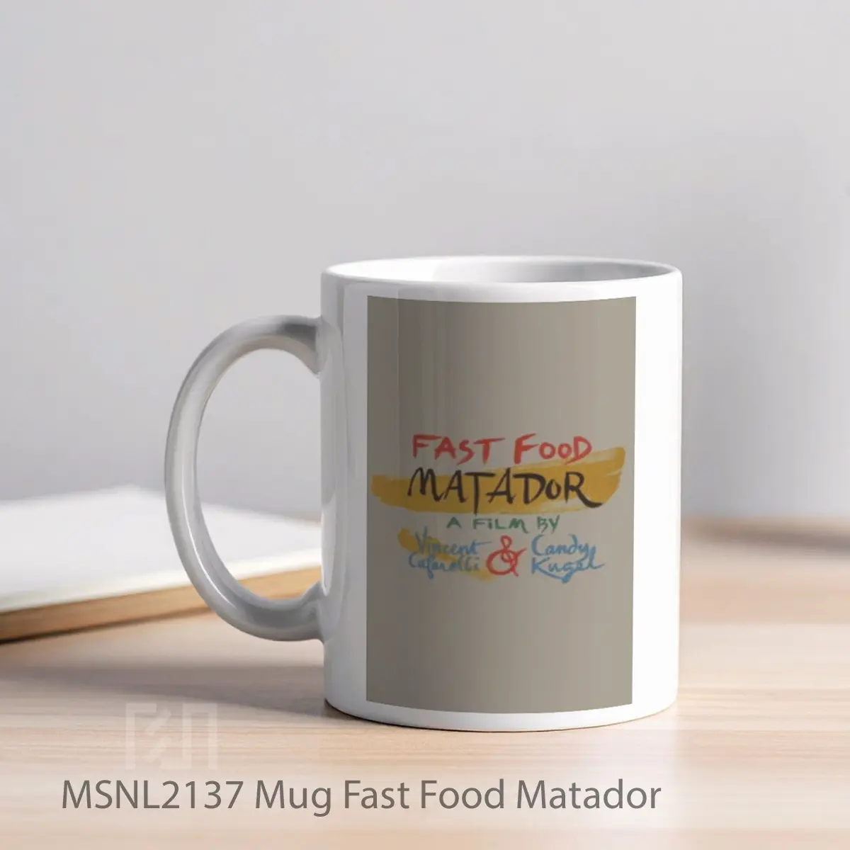 Mug Fast Food Matador Gelas Keramik Tema Film MSNL2137 - Tampak Kiri