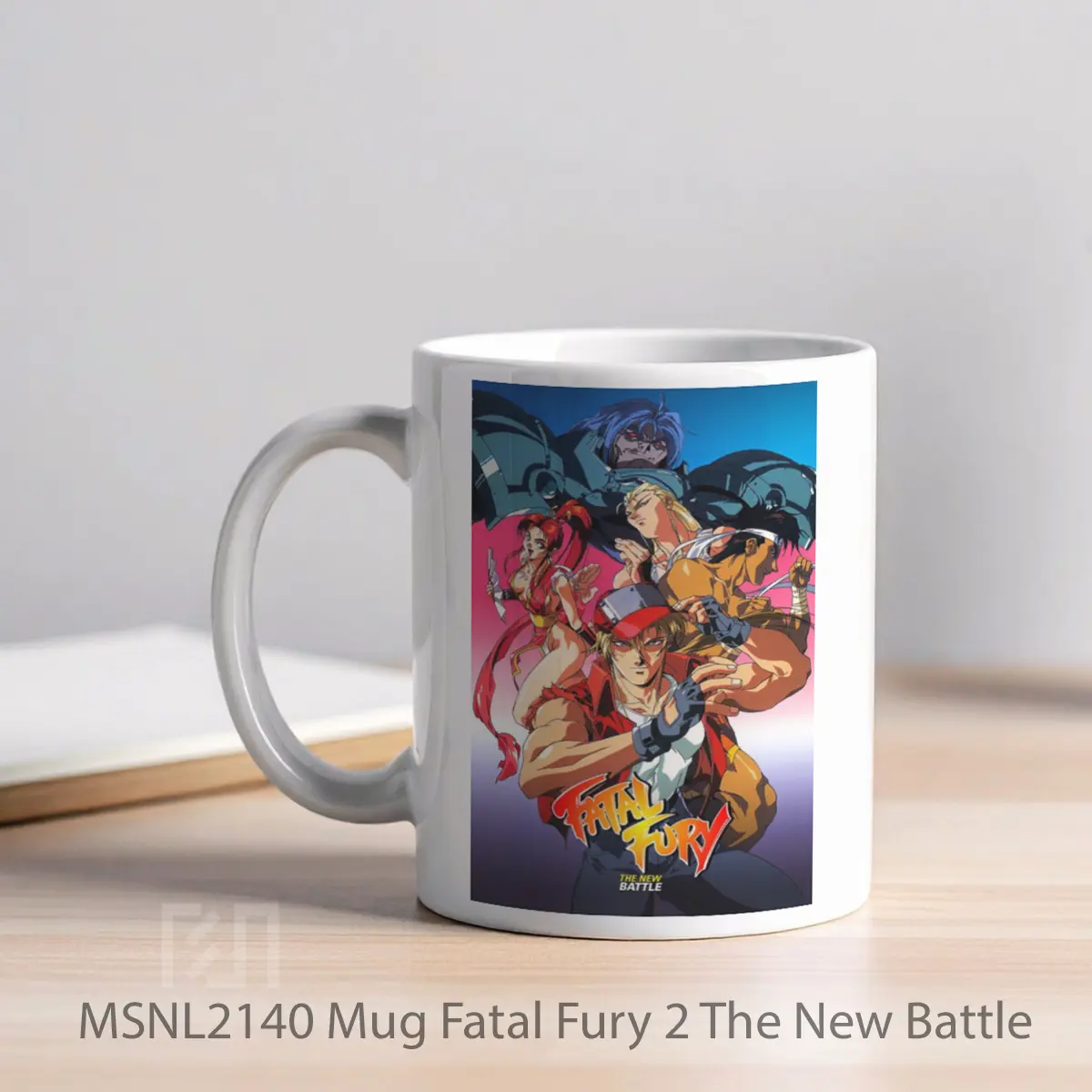 Mug Fatal Fury 2 The New Battle Gelas Keramik Tema Film MSNL2140 - Tampak Kiri