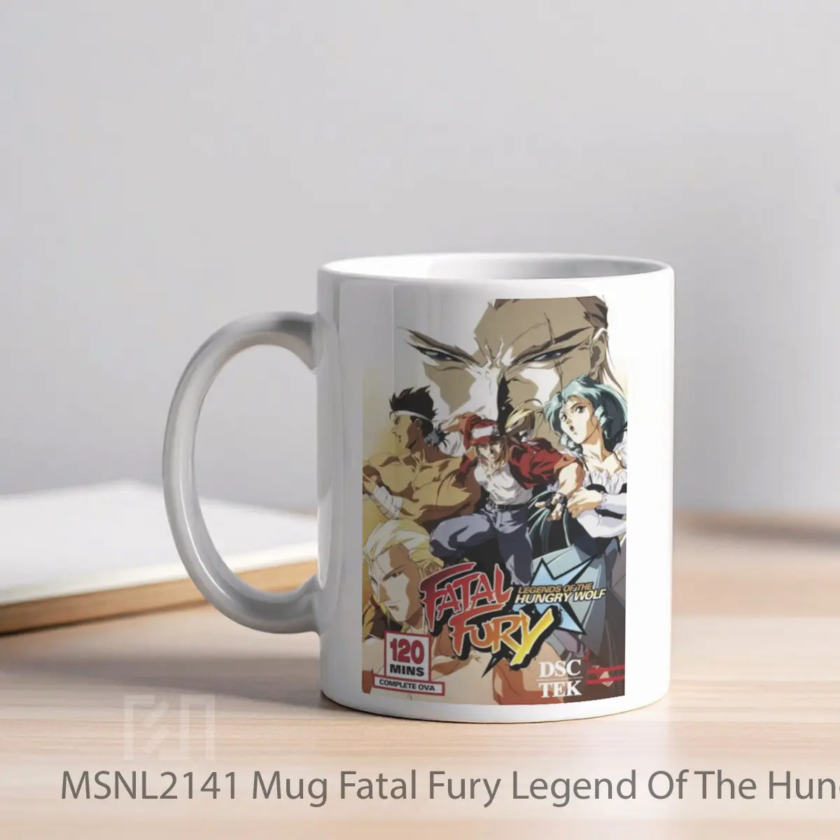 Mug Fatal Fury Legend Of The Hungry Wolf Gelas Keramik Tema Film MSNL2141 - Tampak Kiri
