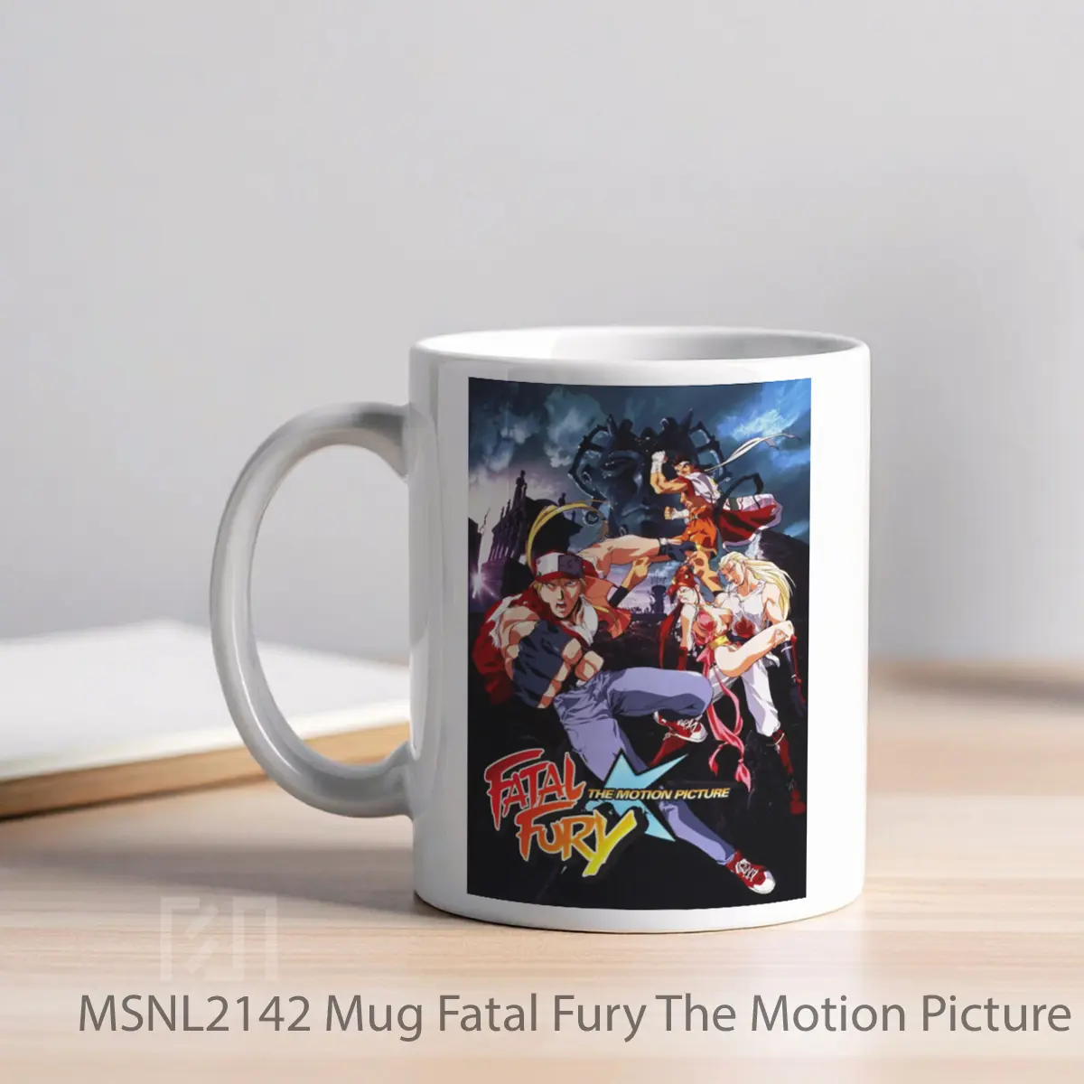 Mug Fatal Fury The Motion Picture Gelas Keramik Tema Film MSNL2142 - Tampak Kiri
