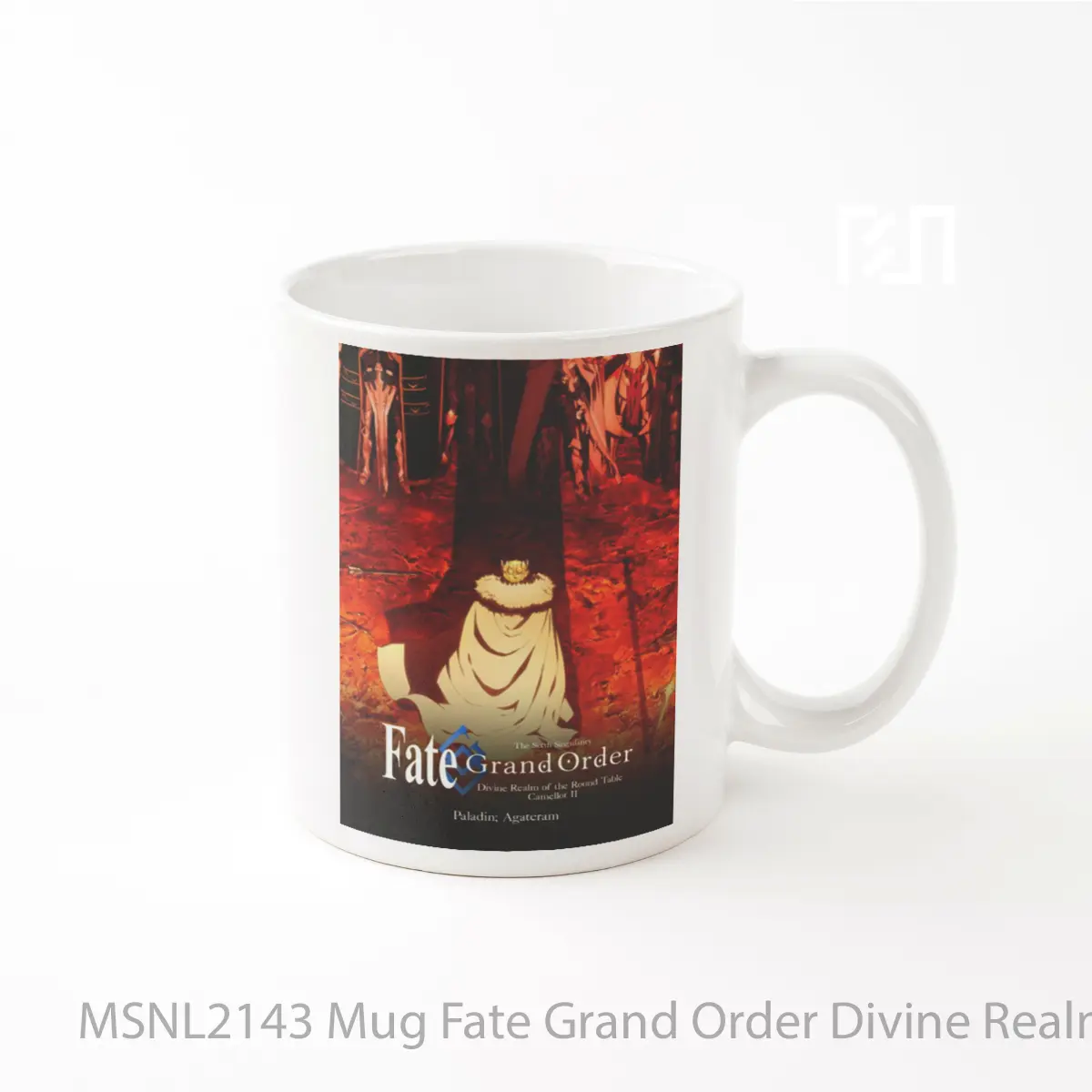 Mug Fate Grand Order Divine Realm Of The Round Table Camelot Paladin Agateram Gelas Keramik Tema Film MSNL2143