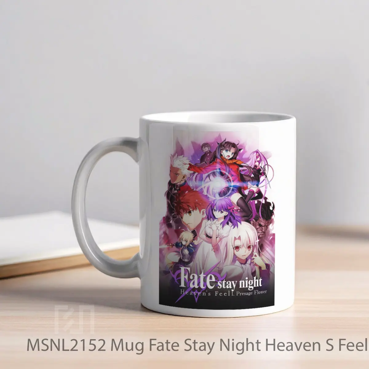 Mug Fate Stay Night Heaven S Feel I Presage Flower Gelas Keramik Tema Film MSNL2152 - Tampak Kiri
