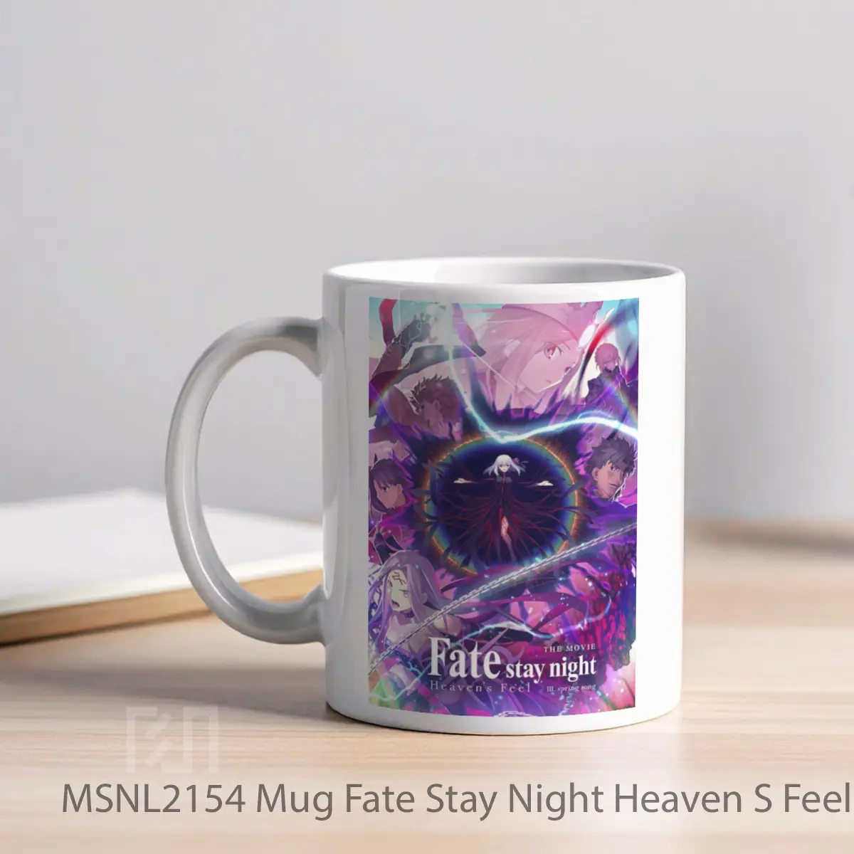 Mug Fate Stay Night Heaven S Feel Iii Spring Song Gelas Keramik Tema Film MSNL2154 - Tampak Kiri