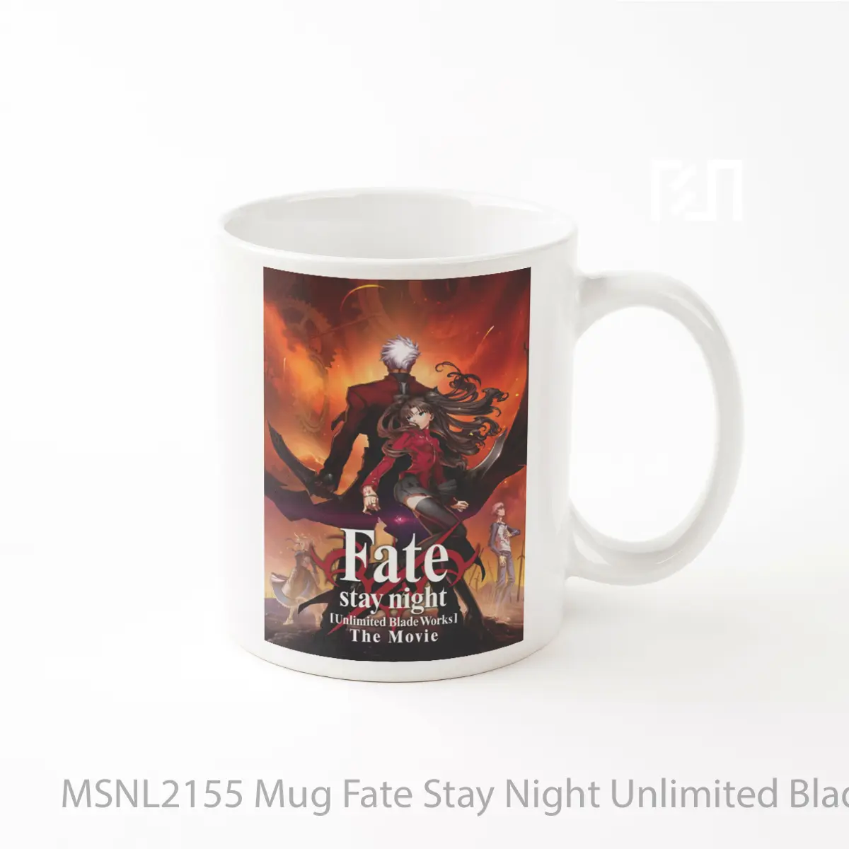 Mug Fate Stay Night Unlimited Blade Works Gelas Keramik Tema Film MSNL2155