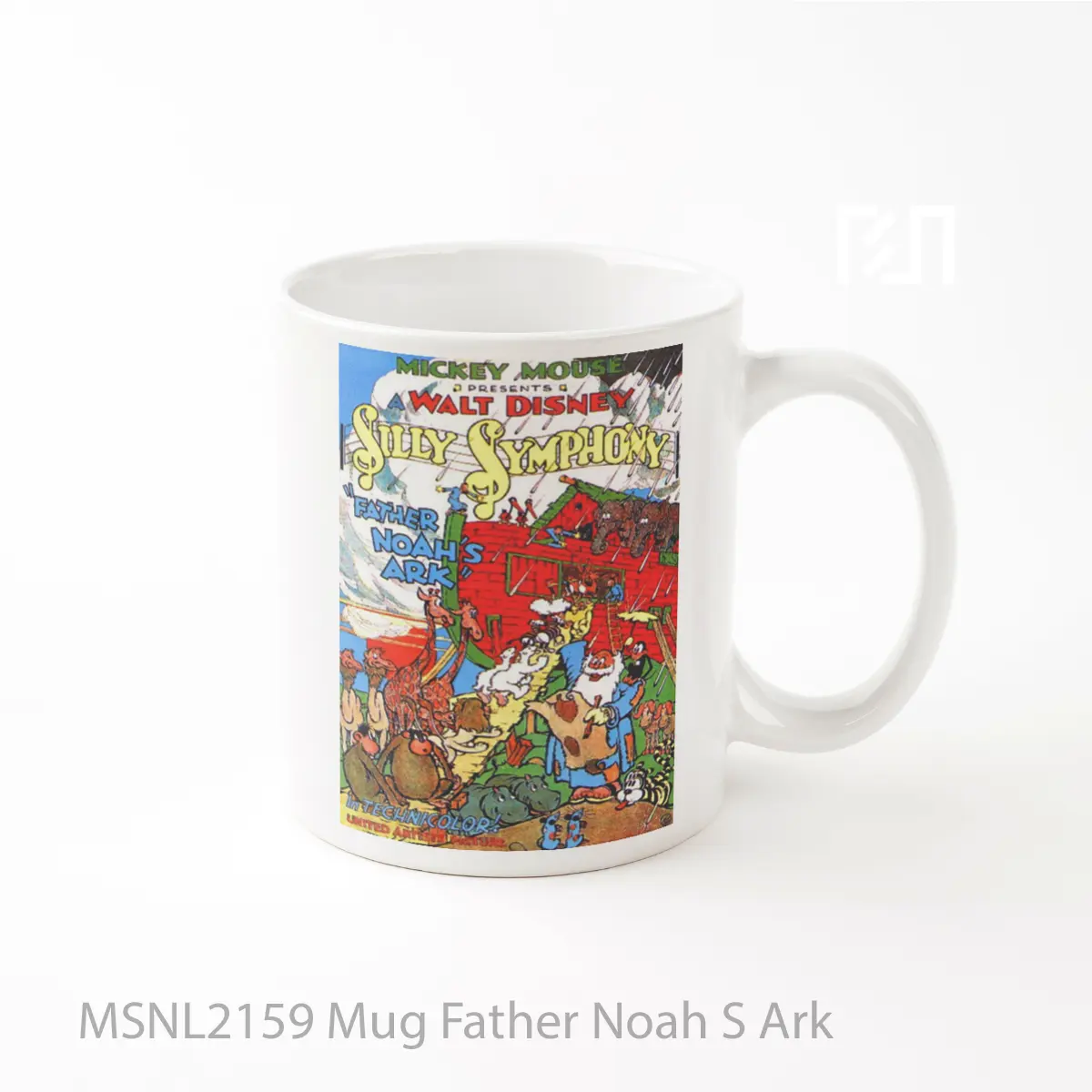 Mug Father Noah S Ark Gelas Keramik Tema Film MSNL2159