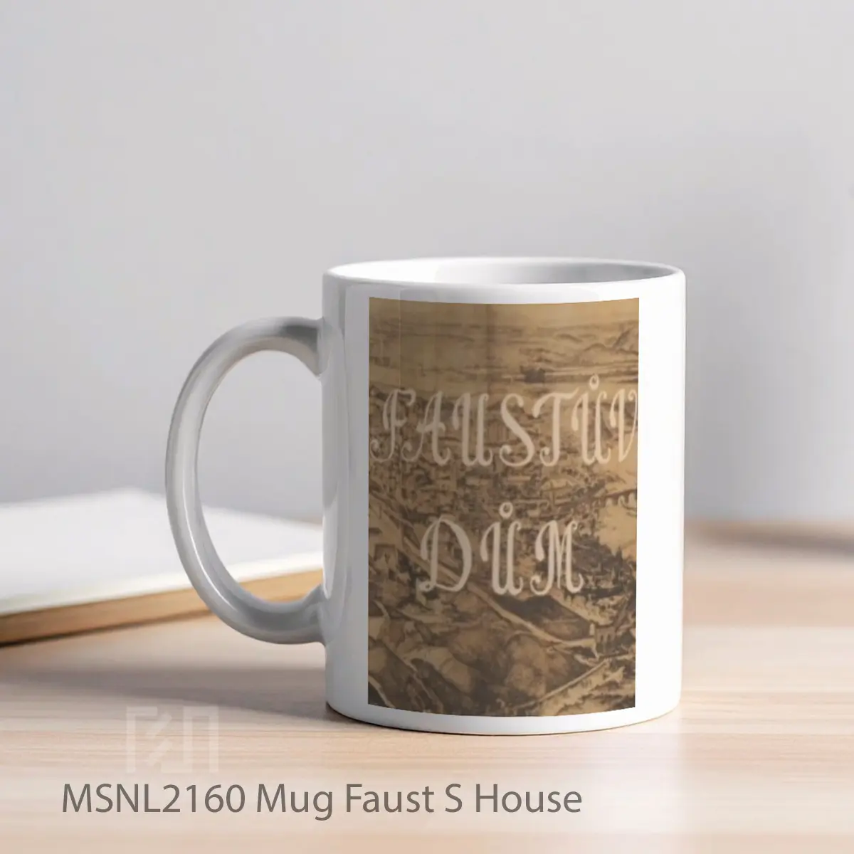 Mug Faust S House Gelas Keramik Tema Film MSNL2160 - Tampak Kiri