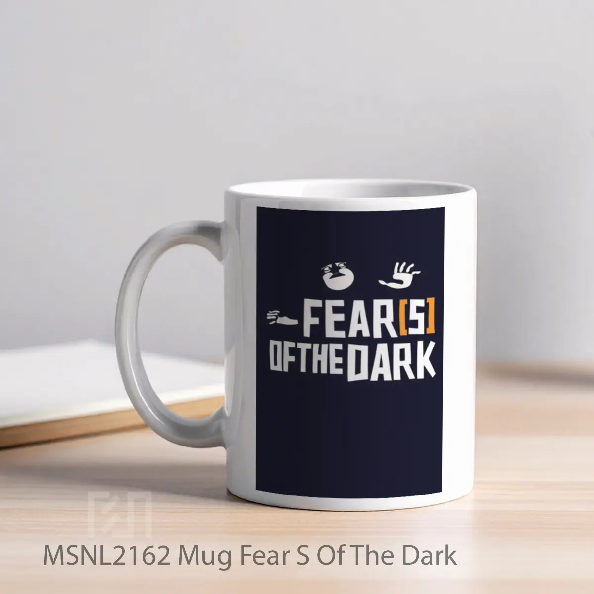 Mug Fear S Of The Dark Gelas Keramik Tema Film MSNL2162 - Tampak Kiri