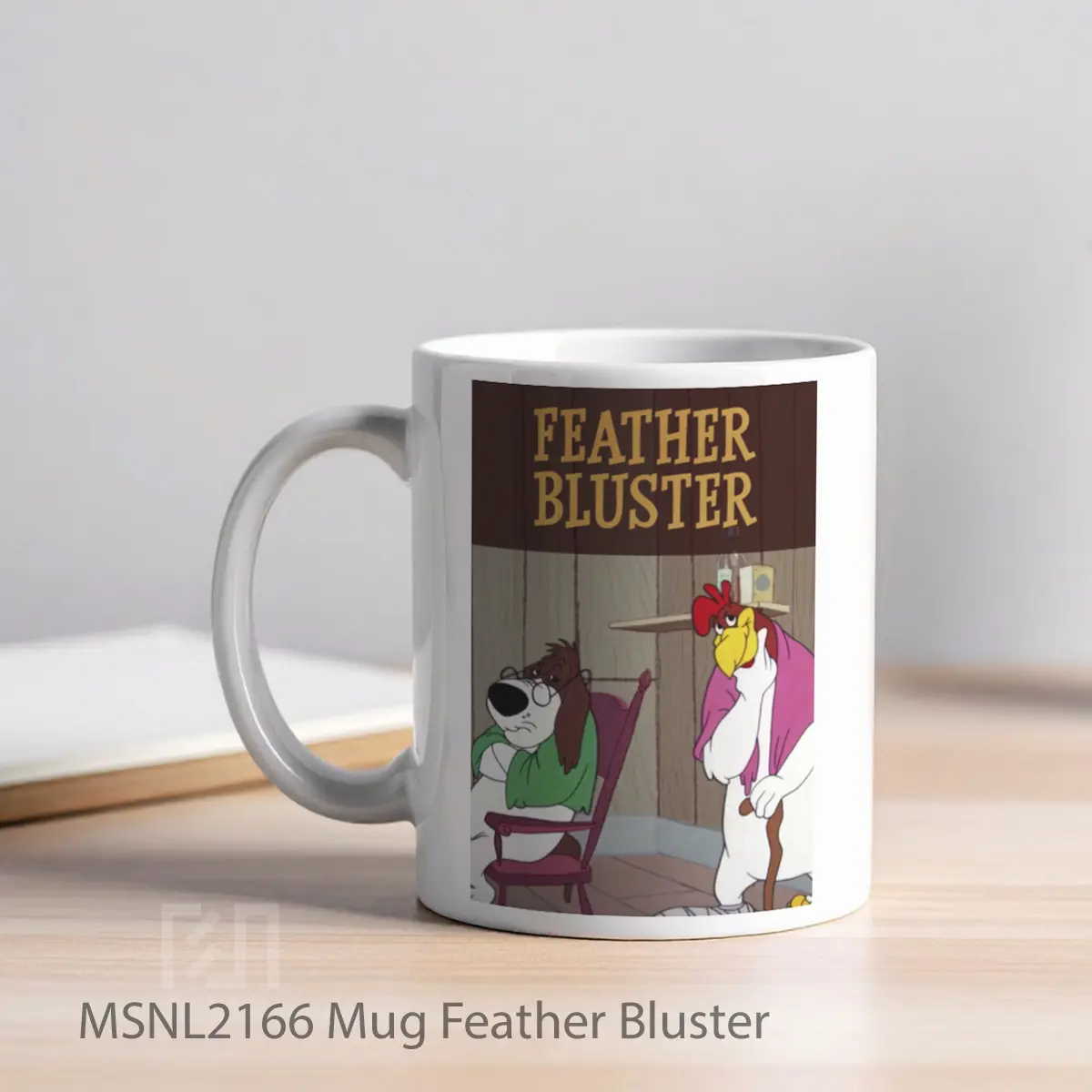 Mug Feather Bluster Gelas Keramik Tema Film MSNL2166 - Tampak Kiri
