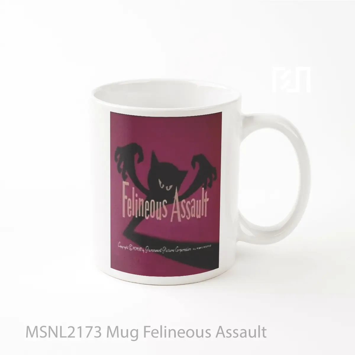 Mug Felineous Assault Gelas Keramik Tema Film MSNL2173