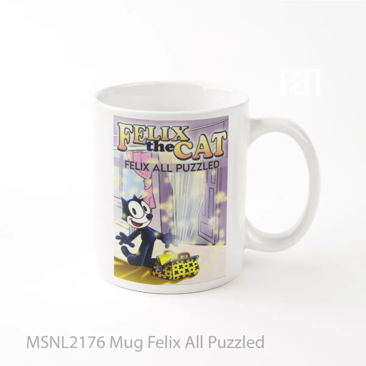 Mug Felix All Puzzled Gelas Keramik Tema Film MSNL2176