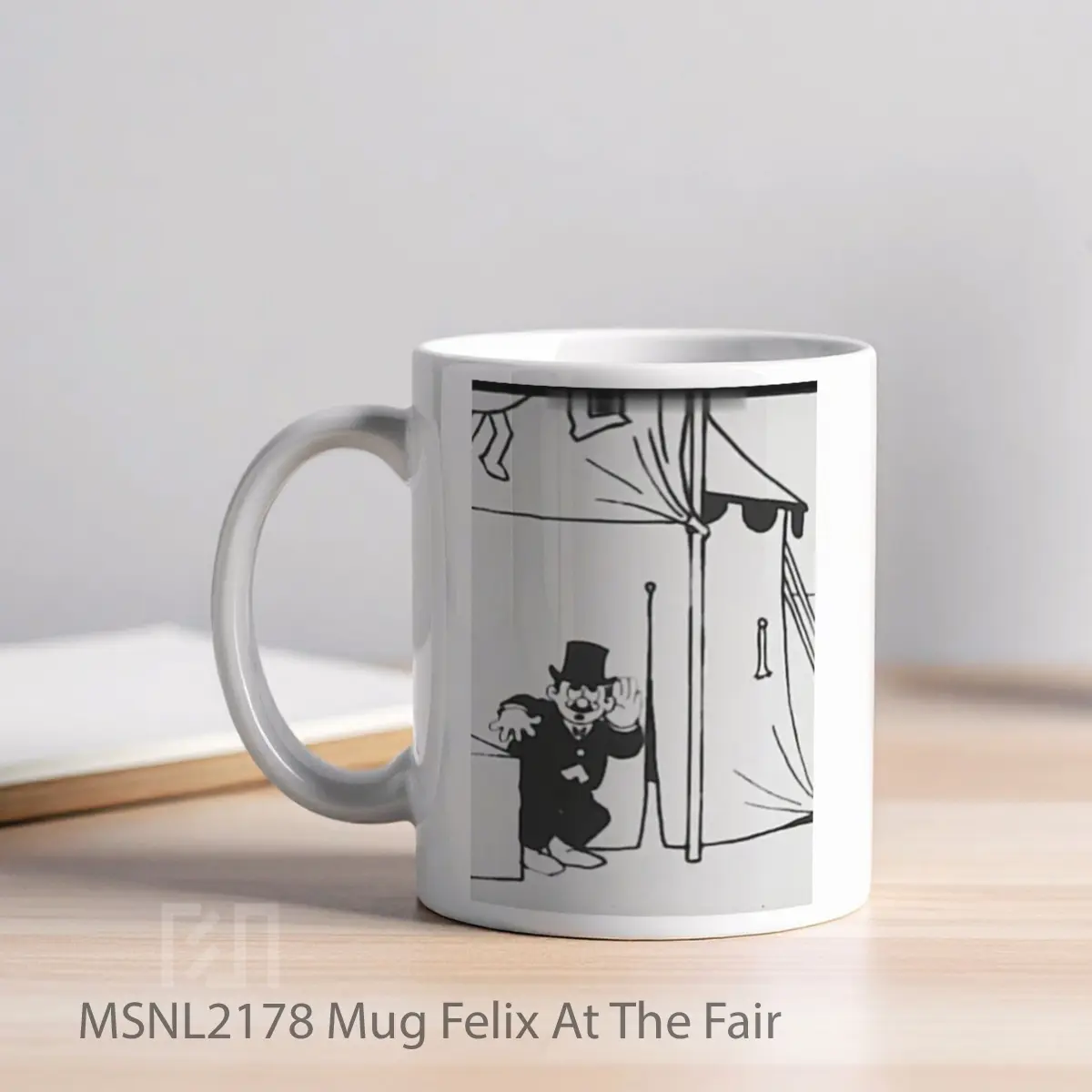 Mug Felix At The Fair Gelas Keramik Tema Film MSNL2178 - Tampak Kiri
