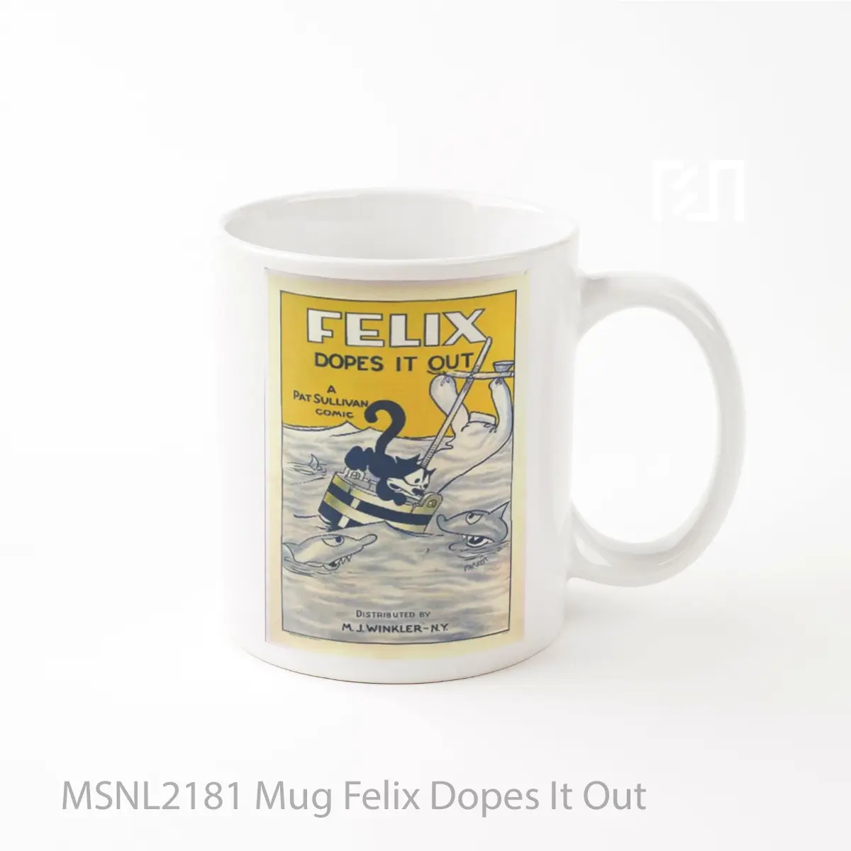 Mug Felix Dopes It Out Gelas Keramik Tema Film MSNL2181
