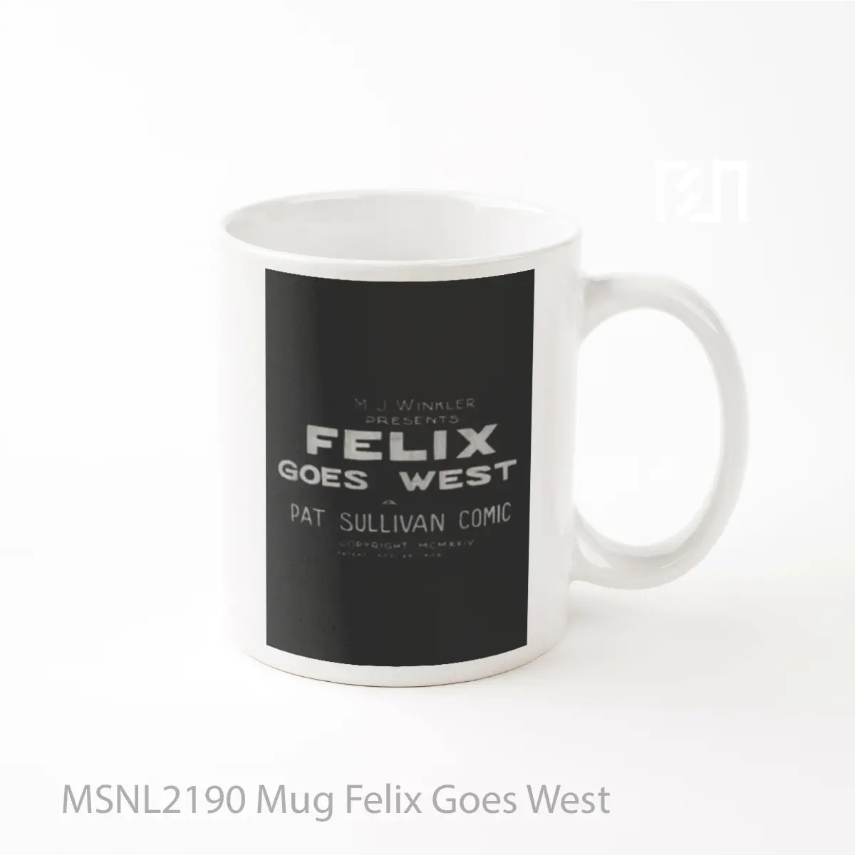 Mug Felix Goes West Gelas Keramik Tema Film MSNL2190