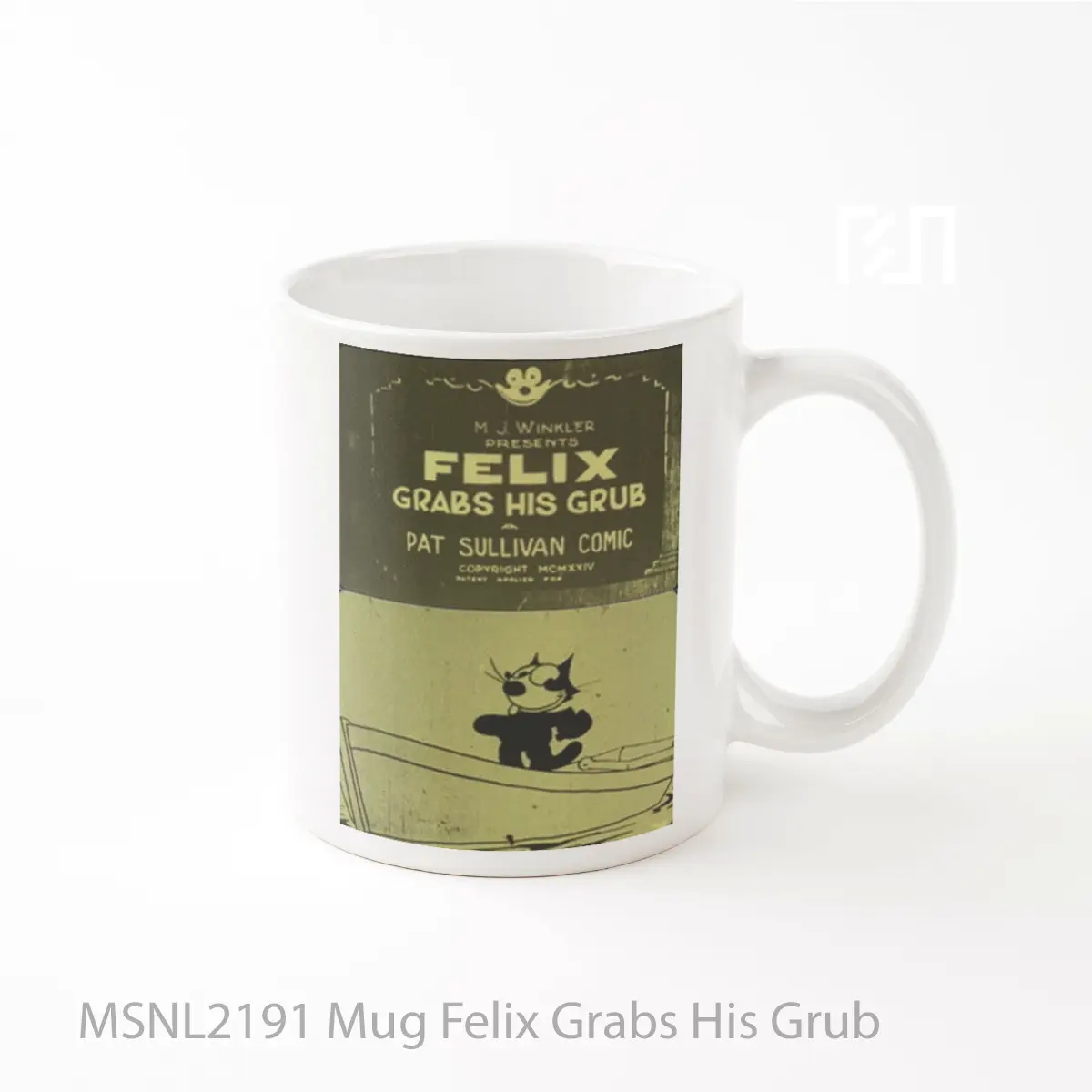 Mug Felix Grabs His Grub Gelas Keramik Tema Film MSNL2191