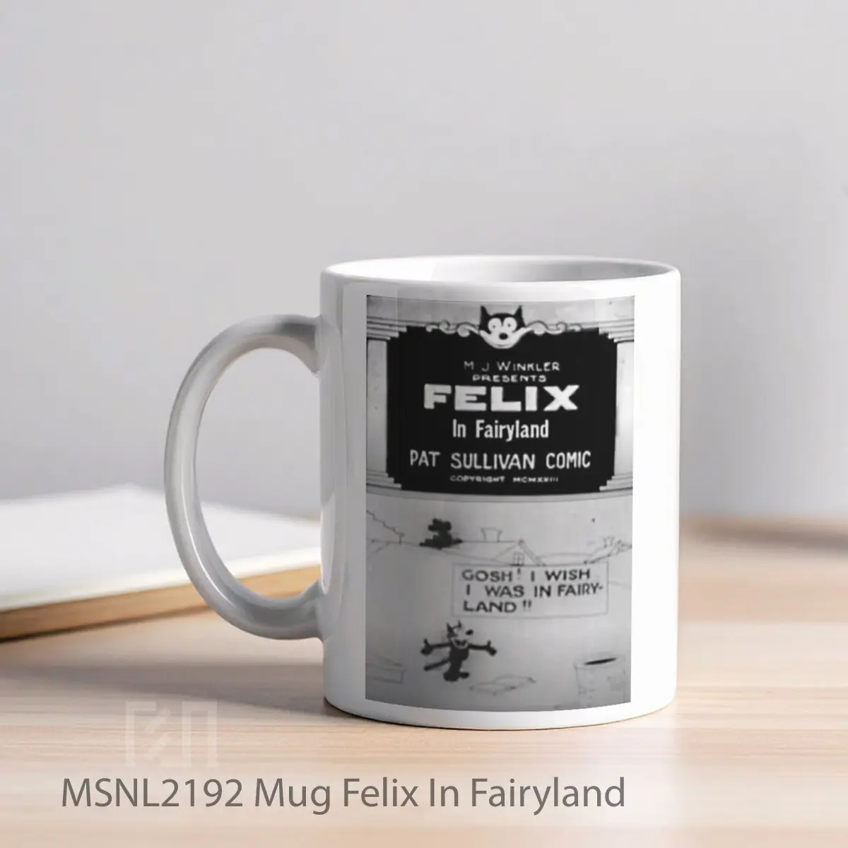 Mug Felix In Fairyland Gelas Keramik Tema Film MSNL2192 - Tampak Kiri