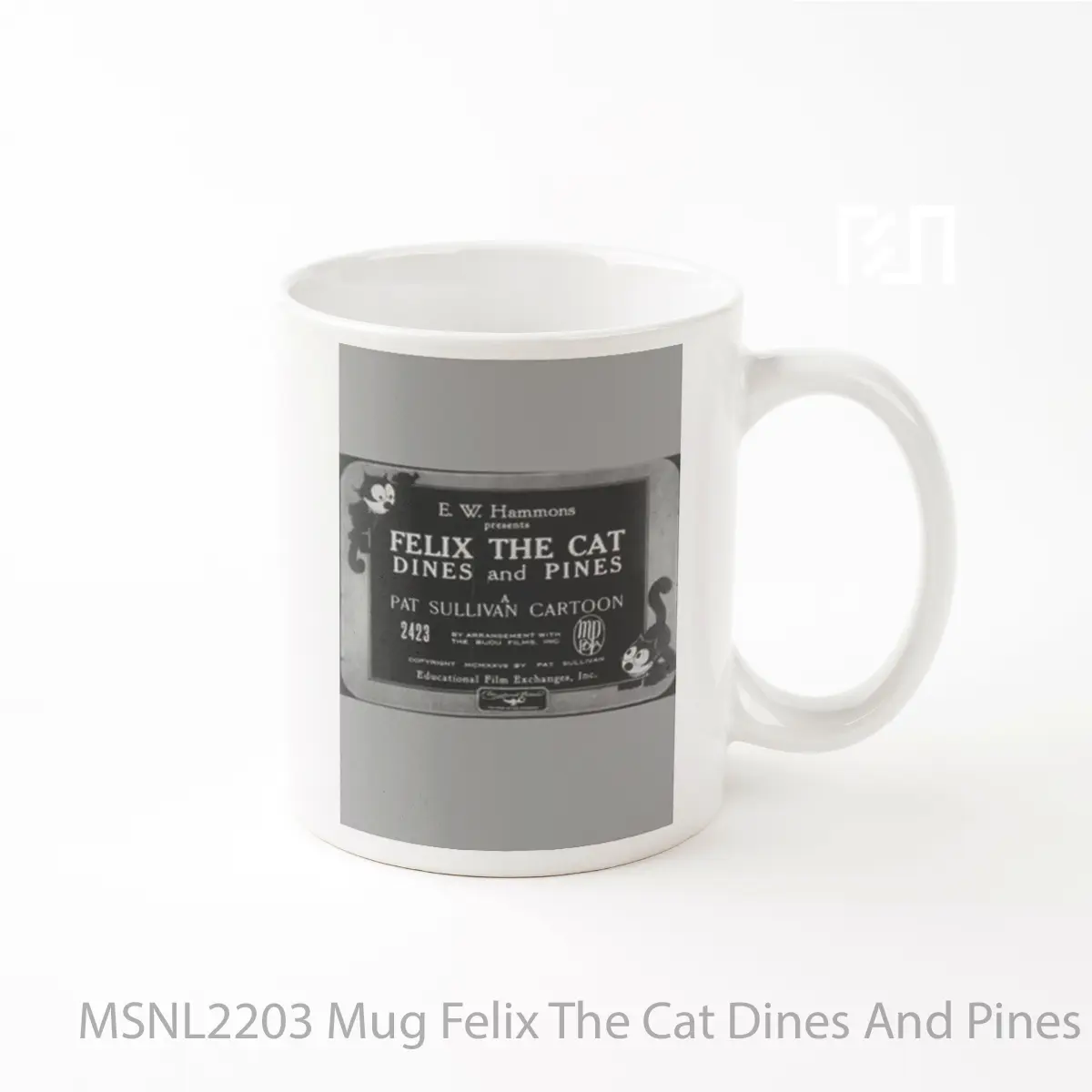 Mug Felix The Cat Dines And Pines Gelas Keramik Tema Film MSNL2203
