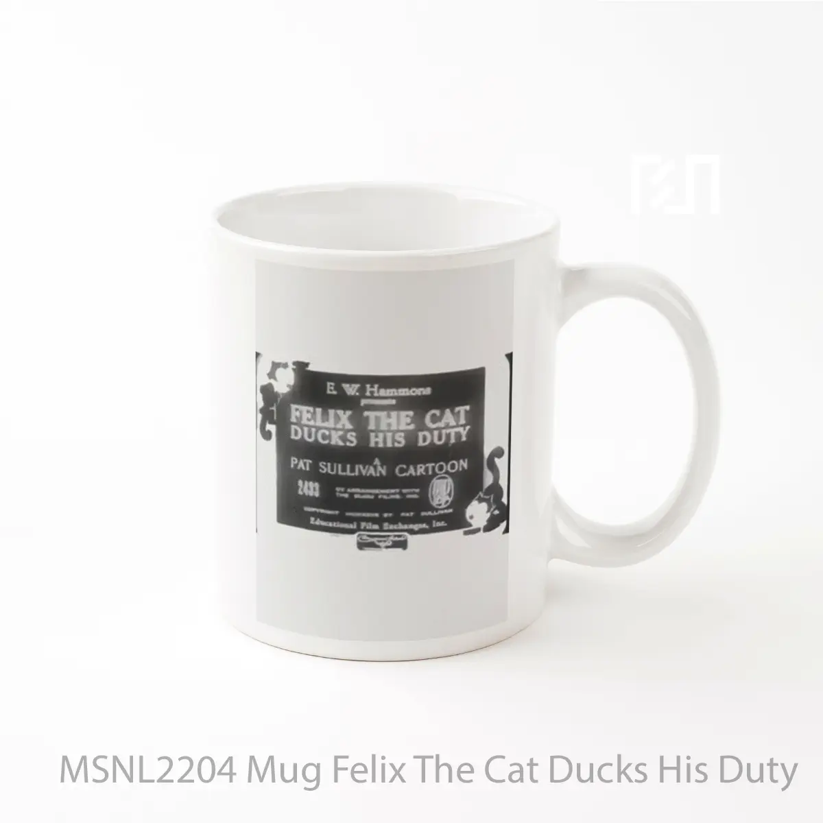 Mug Felix The Cat Ducks His Duty Gelas Keramik Tema Film MSNL2204