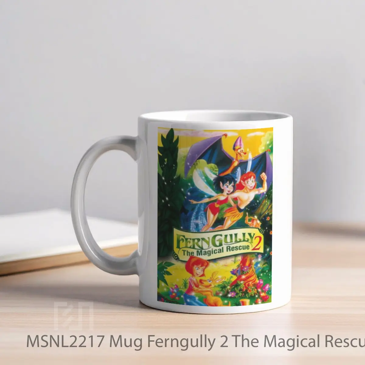 Mug Ferngully 2 The Magical Rescue Gelas Keramik Tema Film MSNL2217 - Tampak Kiri