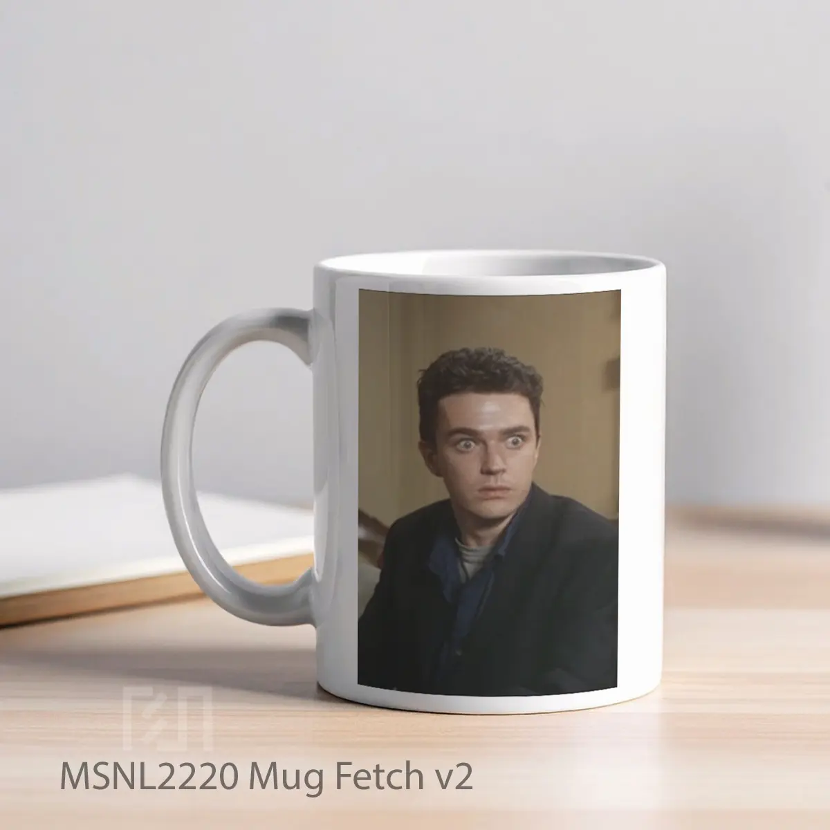 Mug Fetch V2 Gelas Keramik Tema Film MSNL2220 - Tampak Kiri