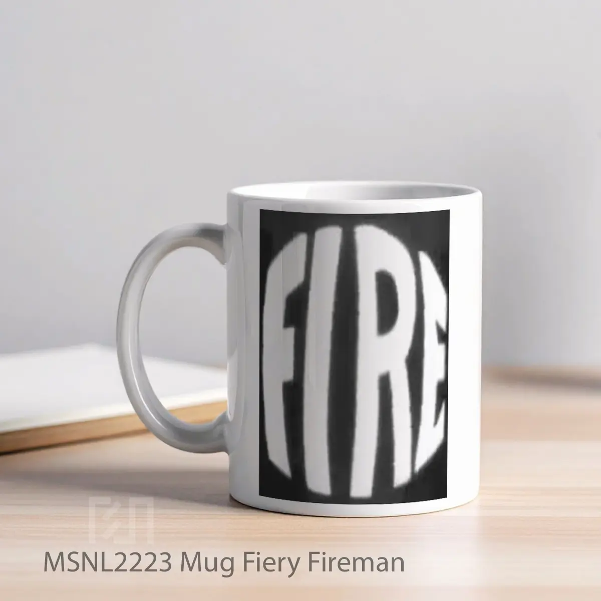 Mug Fiery Fireman Gelas Keramik Tema Film MSNL2223 - Tampak Kiri