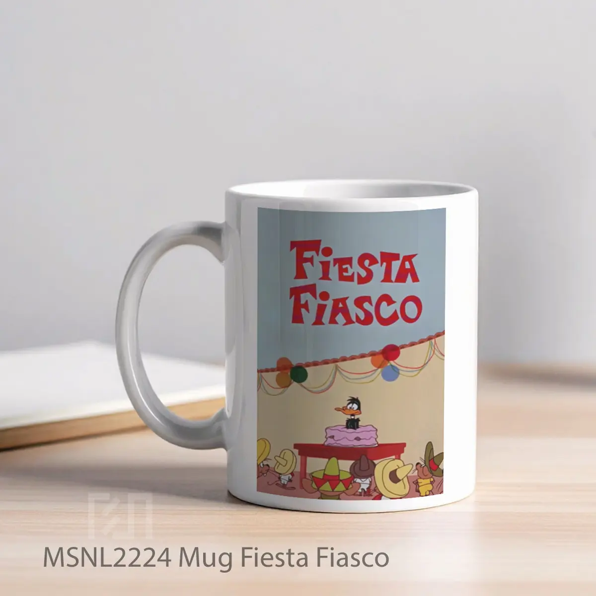 Mug Fiesta Fiasco Gelas Keramik Tema Film MSNL2224 - Tampak Kiri