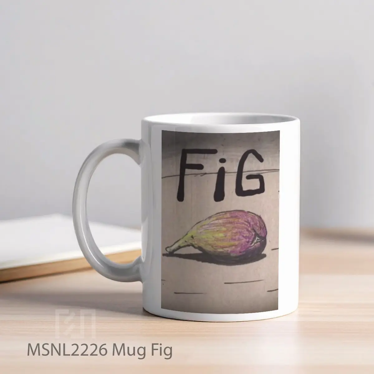 Mug Fig Gelas Keramik Tema Film MSNL2226 - Tampak Kiri