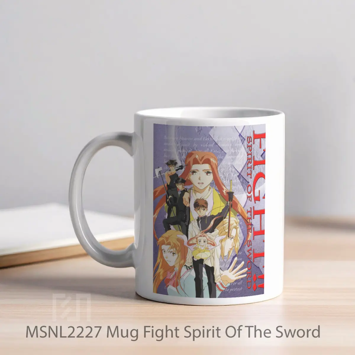 Mug Fight Spirit Of The Sword Gelas Keramik Tema Film MSNL2227 - Tampak Kiri