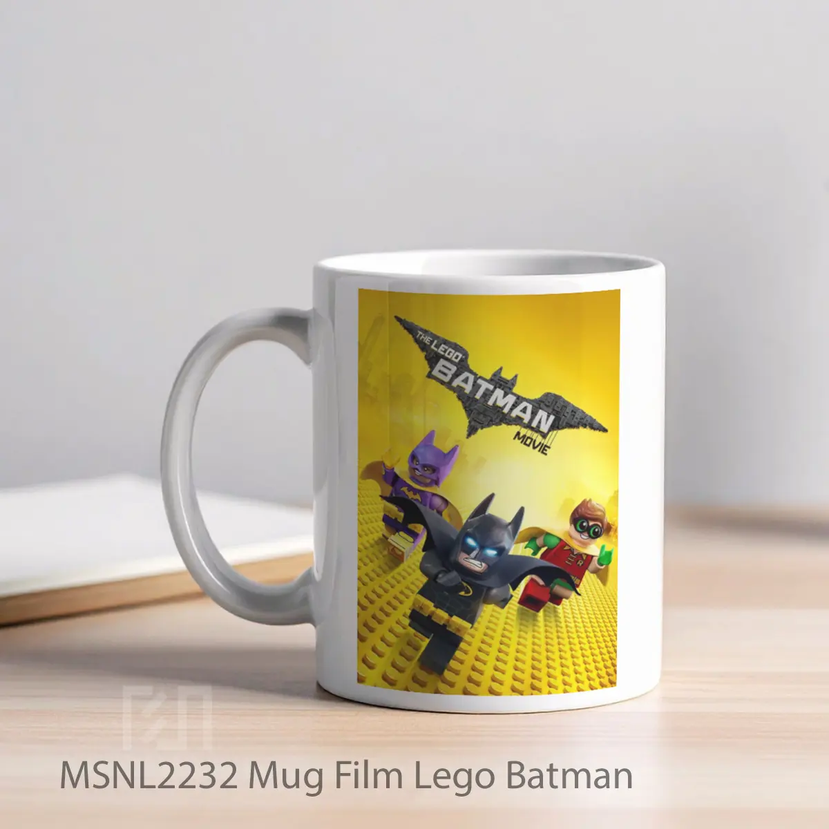 Mug Film Lego Batman Gelas Keramik Tema Film MSNL2232 - Tampak Kiri
