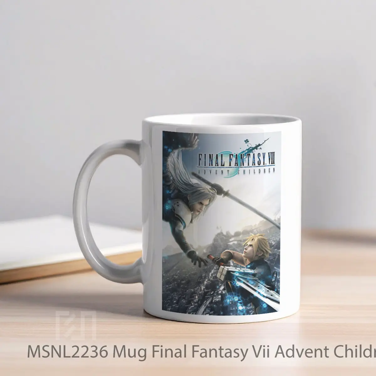 Mug Final Fantasy Vii Advent Children Gelas Keramik Tema Film MSNL2236 - Tampak Kiri