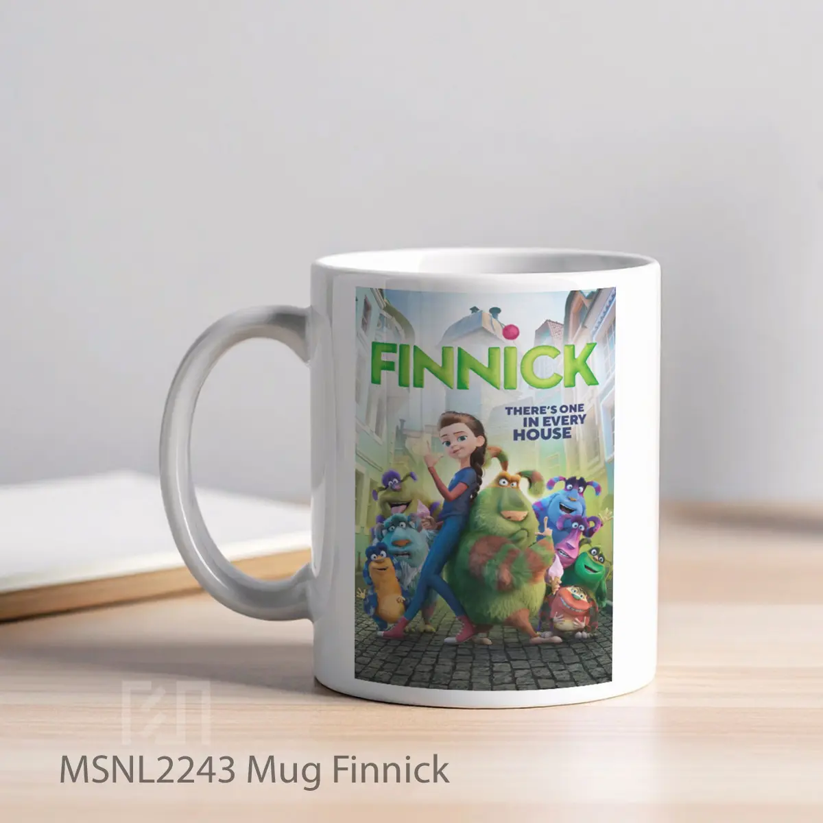 Mug Finnick Gelas Keramik Tema Film MSNL2243 - Tampak Kiri