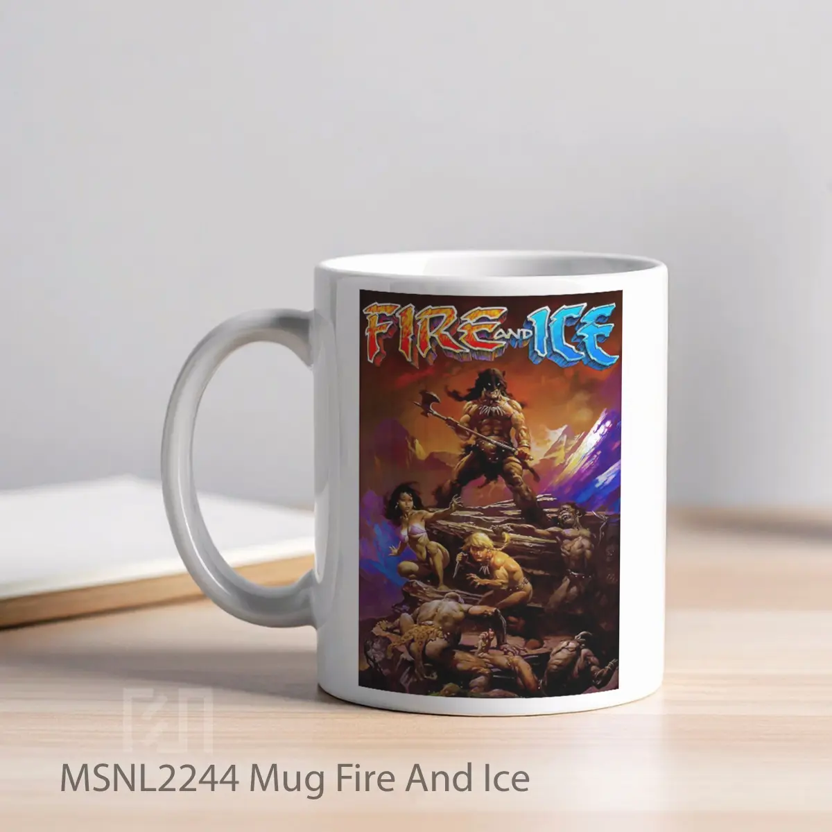 Mug Fire And Ice Gelas Keramik Tema Film MSNL2244 - Tampak Kiri