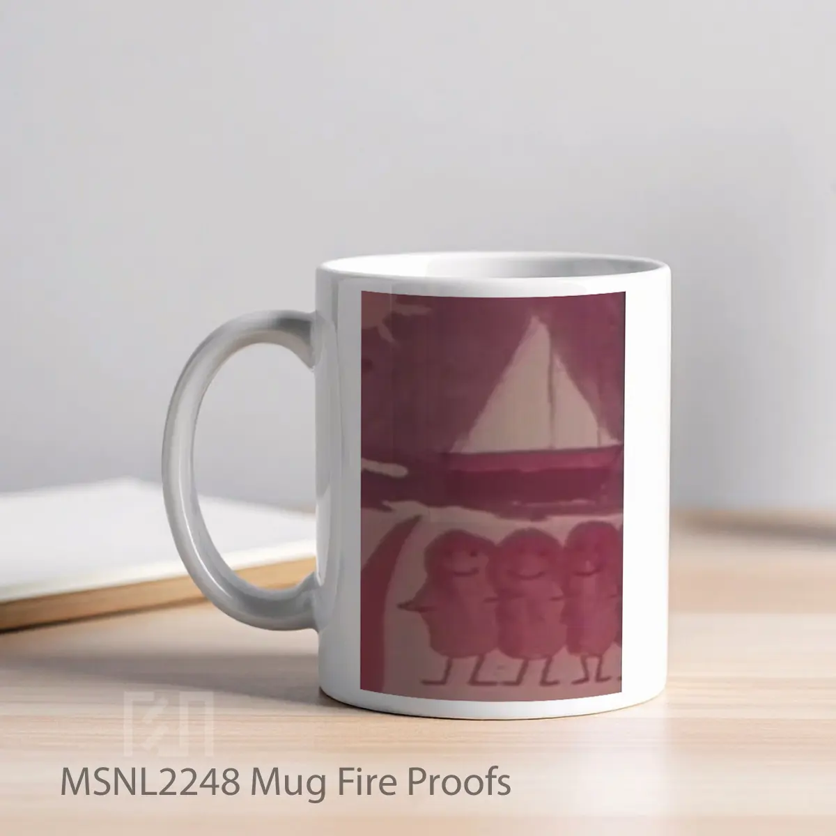 Mug Fire Proofs Gelas Keramik Tema Film MSNL2248 - Tampak Kiri