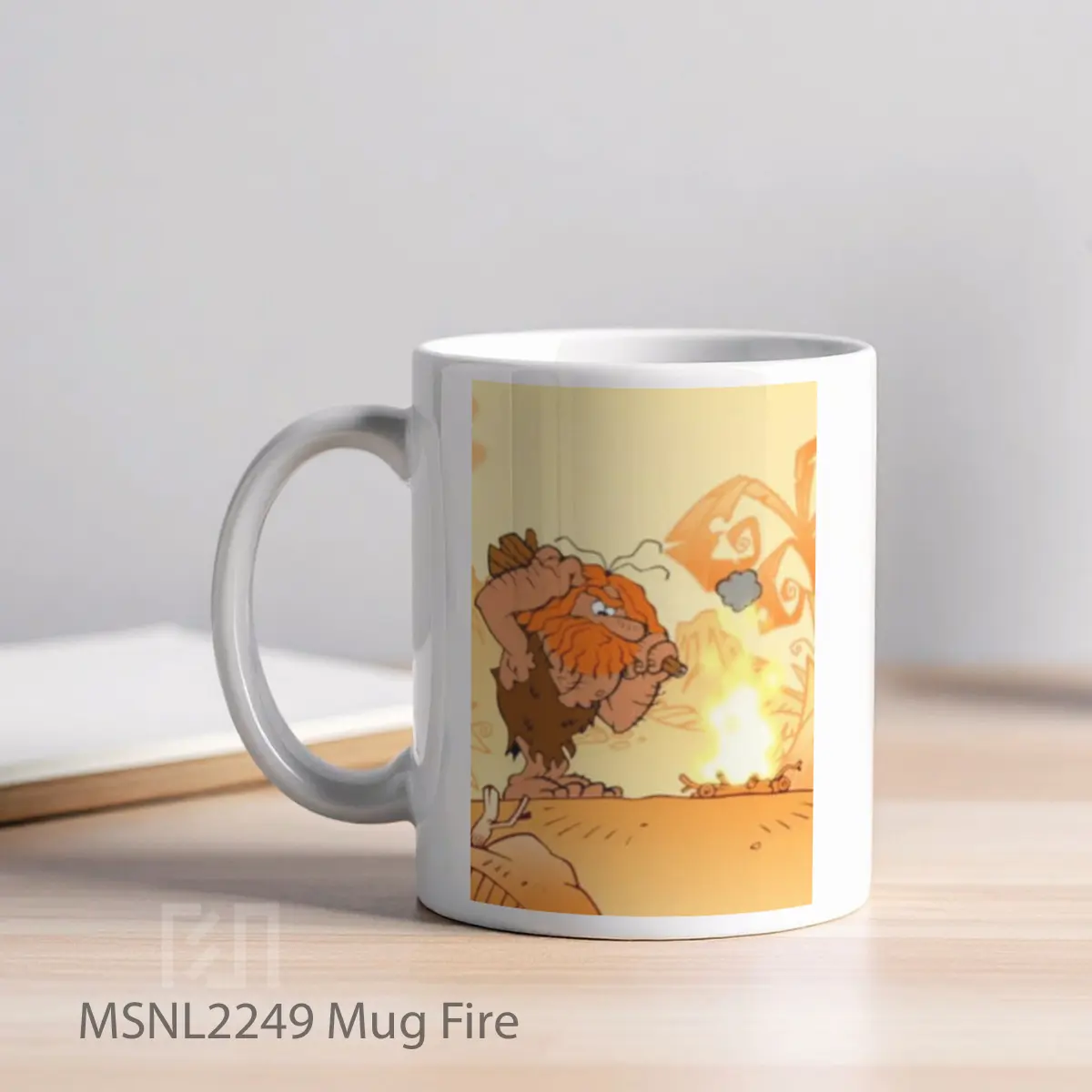 Mug Fire Gelas Keramik Tema Film MSNL2249 - Tampak Kiri