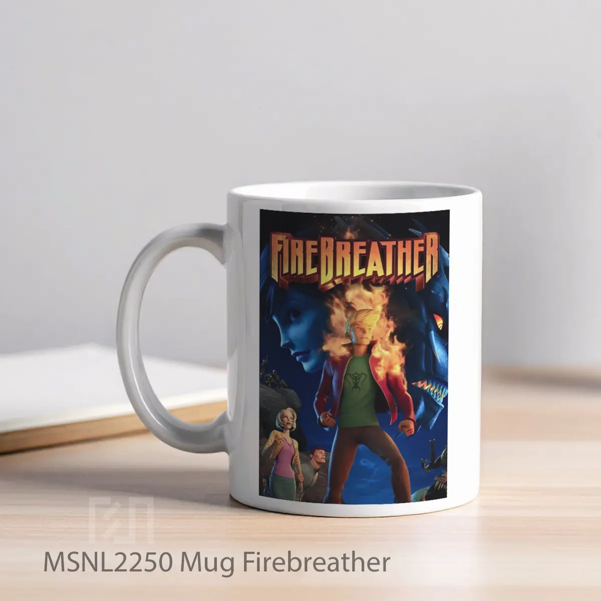 Mug Firebreather Gelas Keramik Tema Film MSNL2250 - Tampak Kiri