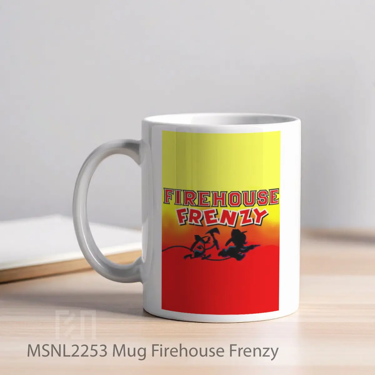 Mug Firehouse Frenzy Gelas Keramik Tema Film MSNL2253 - Tampak Kiri