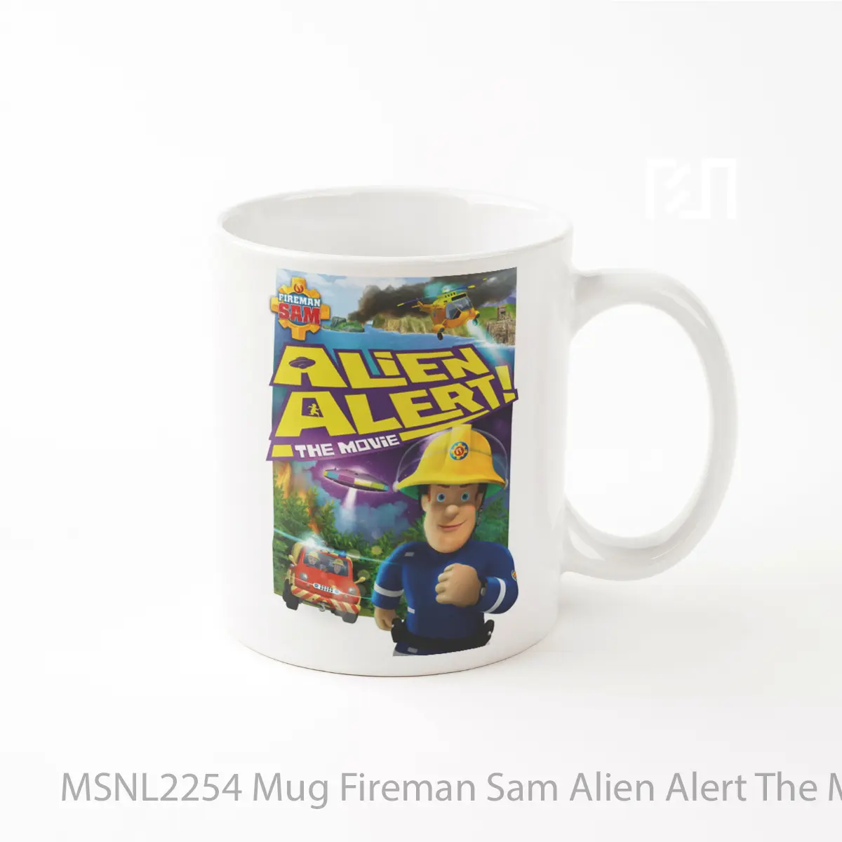 Mug Fireman Sam Alien Alert The Movie Gelas Keramik Tema Film MSNL2254